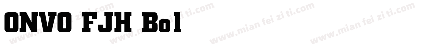 ONVO FJH Bold字体转换
